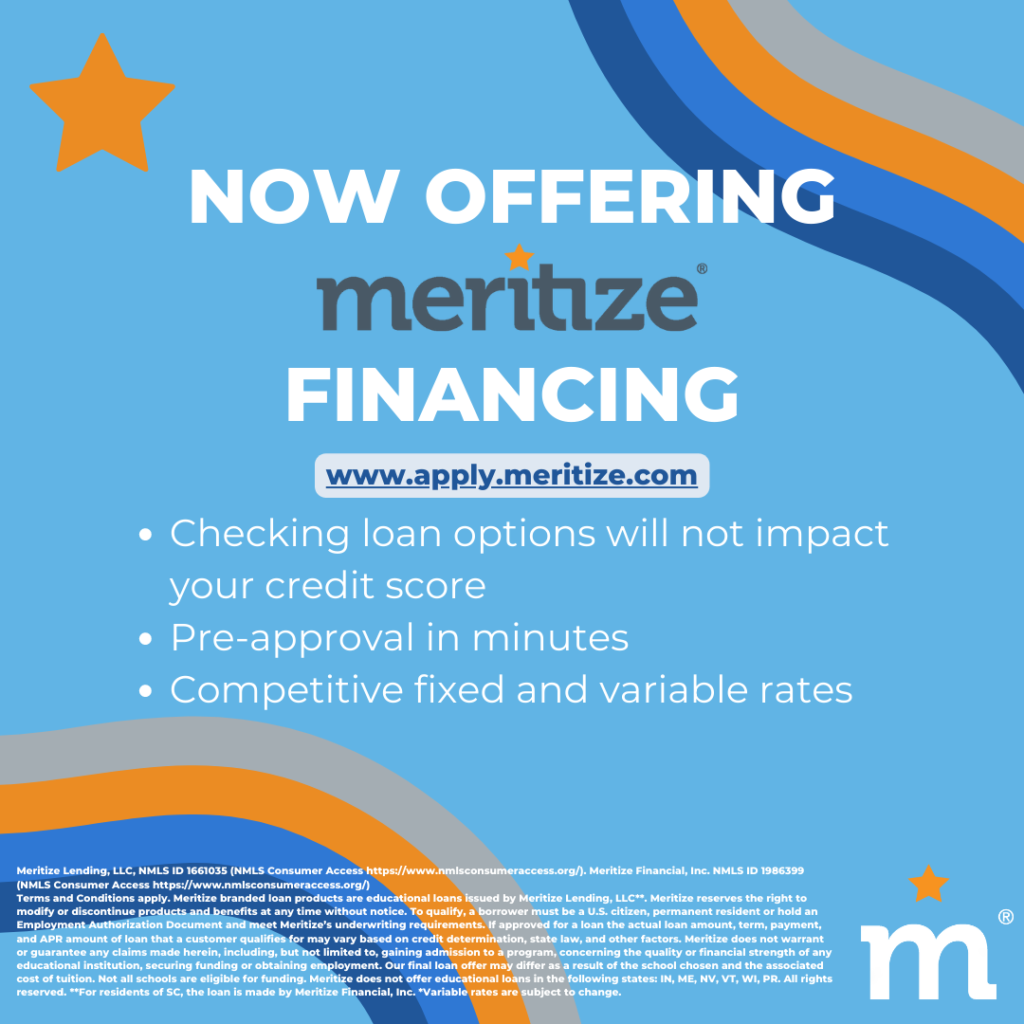 Now Offering Meritize Financing