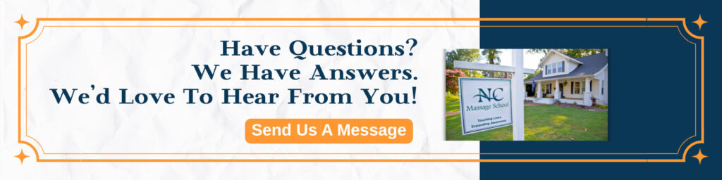 contact massage therapy school in the Charlotte metro